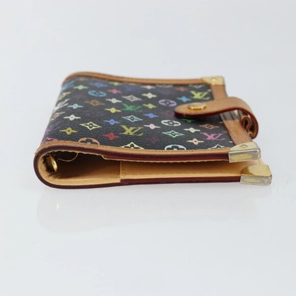 LOUIS VUITTON Multicolor Agenda PM Day Planner Cover Black R20895 LV Auth 145699 - Picture 6 of 16